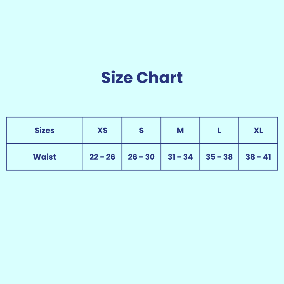 Beme Period Panty Size chart 