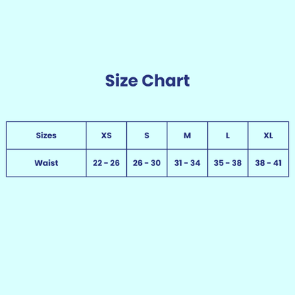 Beme Period Panty Size chart 